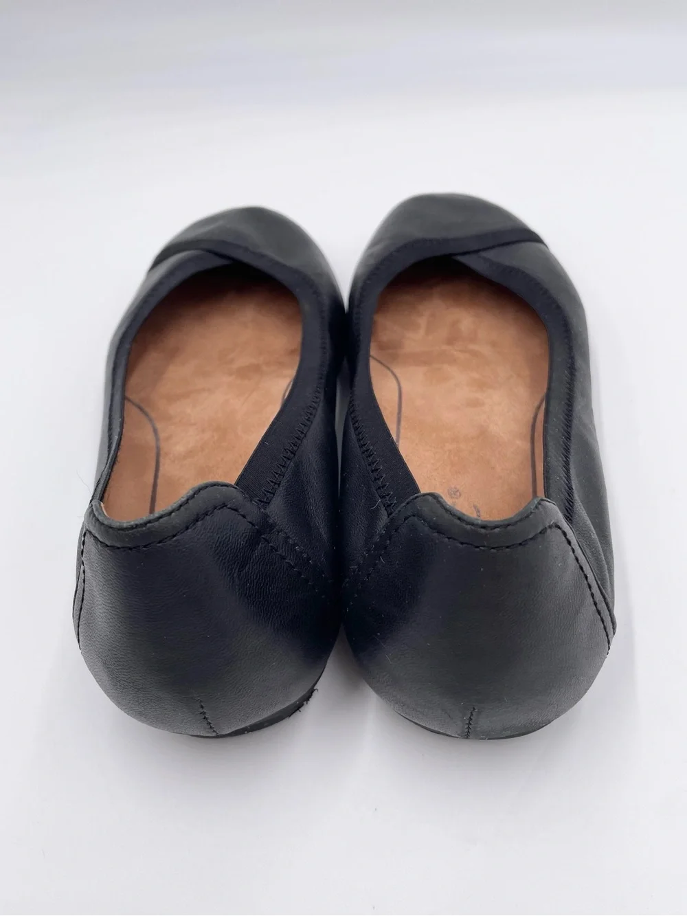 Vionic Caroll Ballet Flats Women's Size 6.5 Black Leather Comfort Shoes Chic